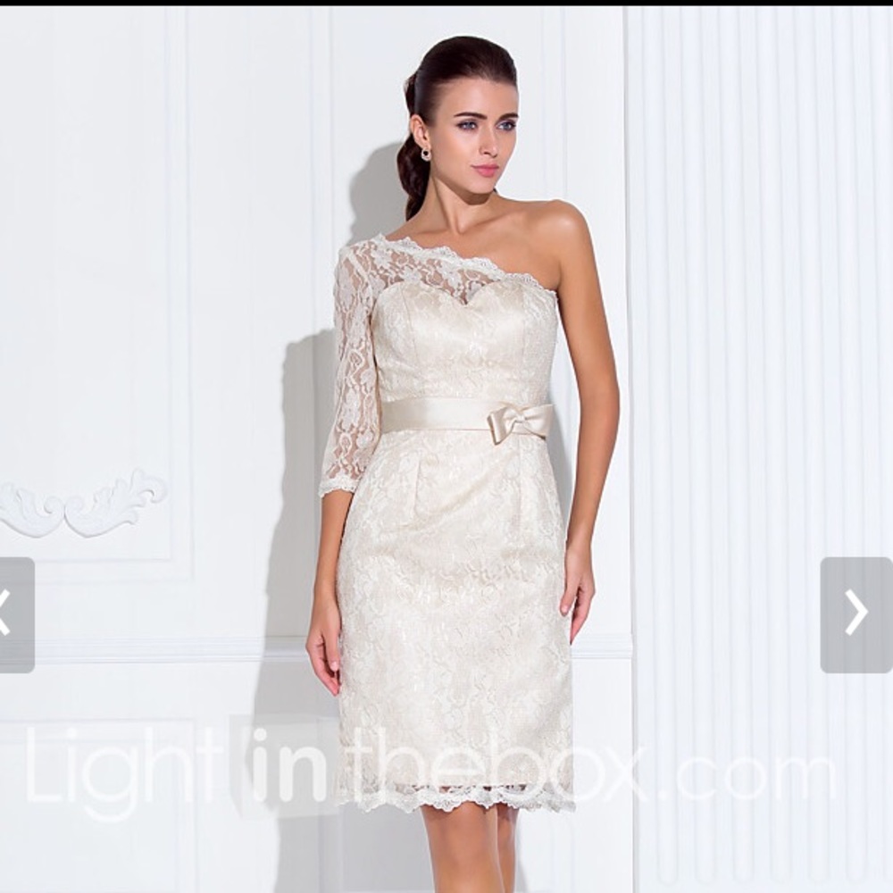 Lace Asymmetrical Prom/Cocktail/ Homecoming Dress